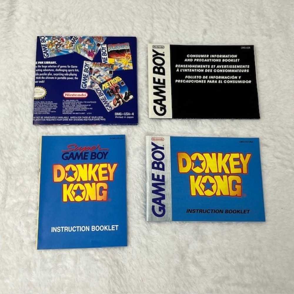 Nintendo Game Boy DMG-01 Console Donkey Kong CIB Bundle Original Box Manuals - Picture 8 of 12